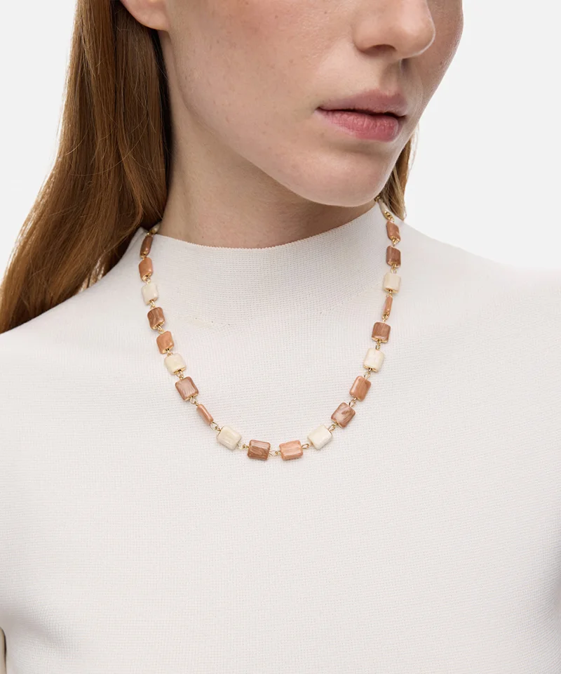 ابيكول Multicolored Resin Necklace